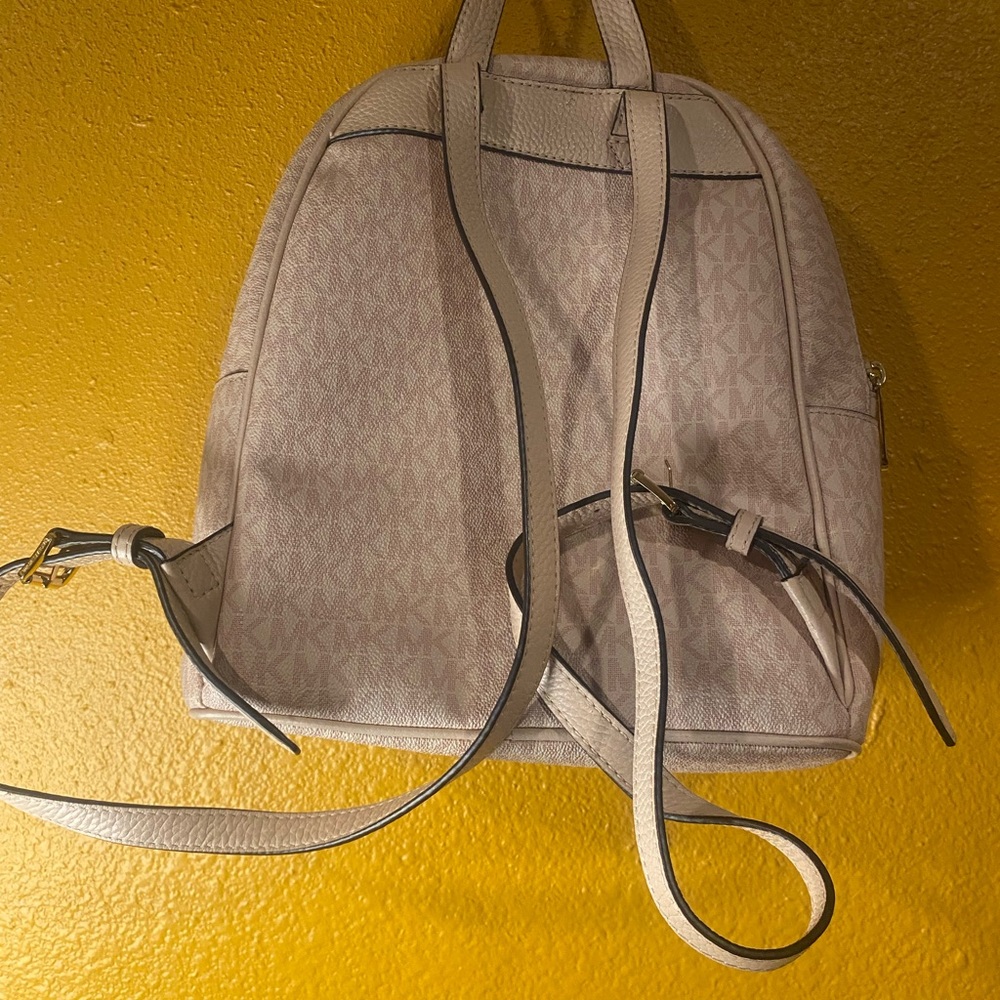 Michael Kors Light Pink Backpack with Gold Accents - Picture 5 of 8